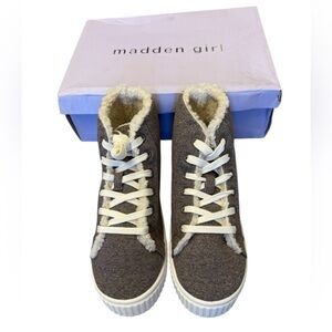 Madden Girl Faux Fur Lined Sneaker